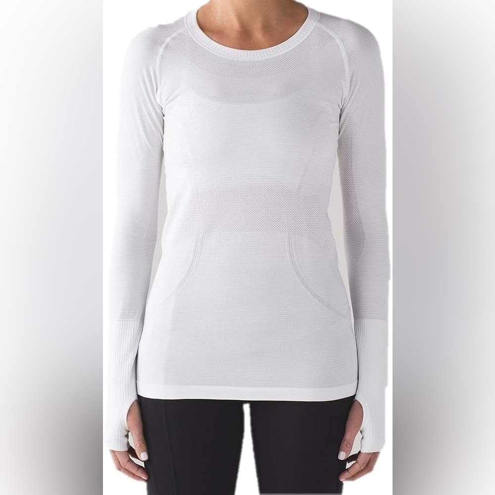 Lululemon swiftly tech long sleeve white